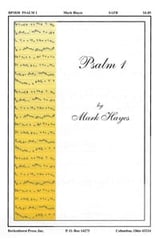 Psalm 1 SATB choral sheet music cover
